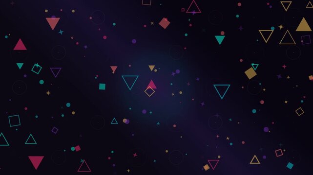 Colorful geometric shapes seamless pattern background for digital design