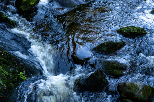 The Kamienna mountain river in the Karkonosze Mountains, Giant Mountains,, a mountain range located in Poland and the Czech Republic.