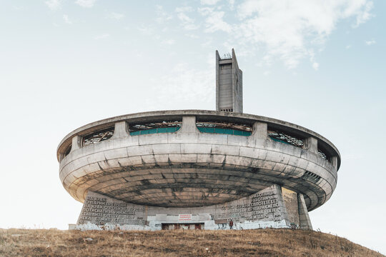 The abandoned Brutalist Buzludzha monument in Bulgaria