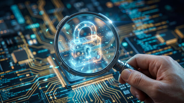 Cybersecurity strategy with encryption, risk management, compliance framework, and digital data protection ensuring resilience against threats in cyberspace.