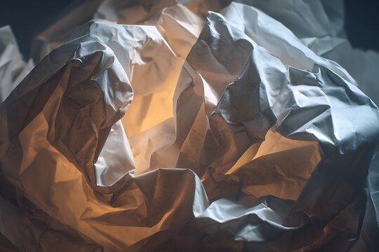 crumpled paper ball