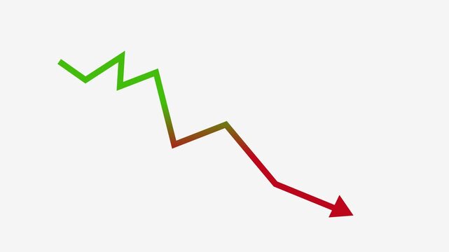 Corporate Earnings Down Animation with Professional Analytics Charts