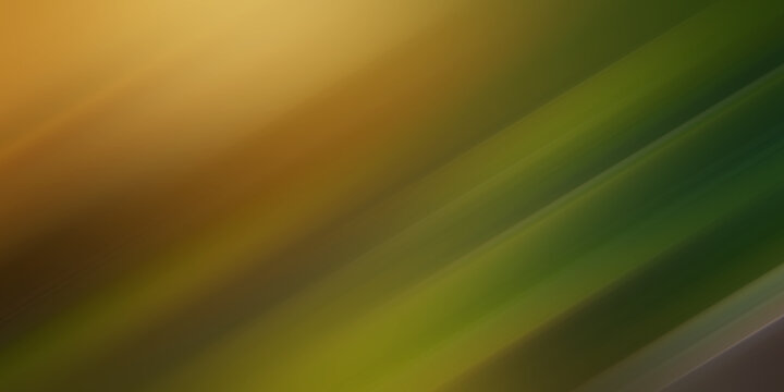 Blurred diagonal lines create an abstract green and yellow background