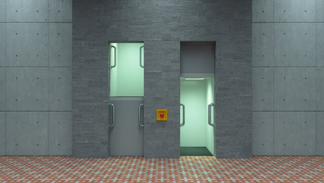 3D Rendering, Paternoster, different directions