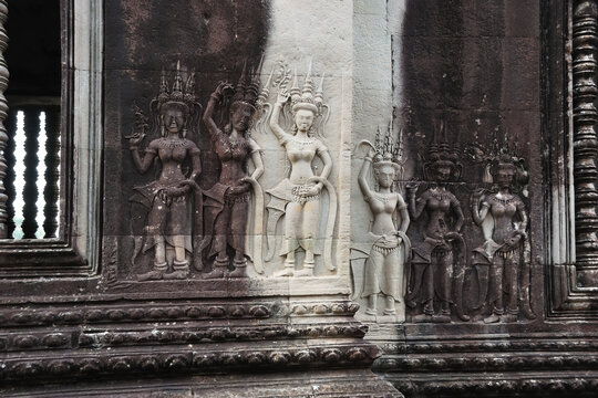 Angkor Wat, Cambodia. Dancing Apsaras