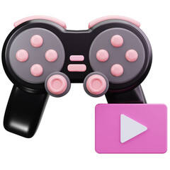 Gaming Vlog Controller 3D Illustrations © Barudak Lier