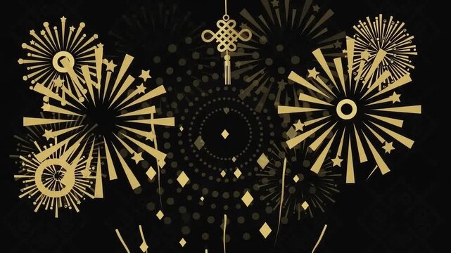 Abstract blue play button icon animation on a dark background