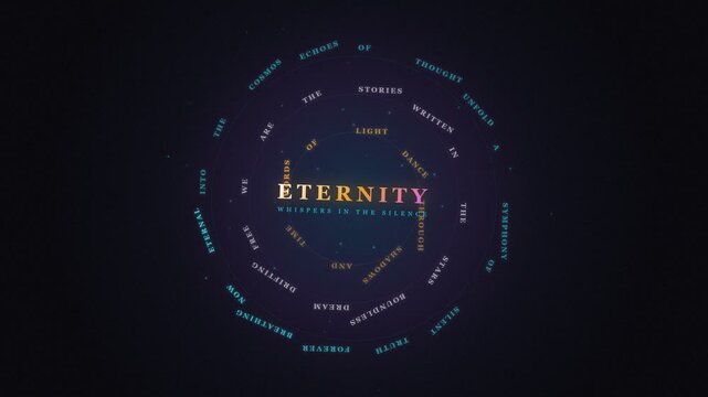 Circular Text Animation with Eternity Title