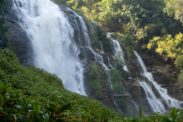 waterfall in the mountains © Yelyzaveta
