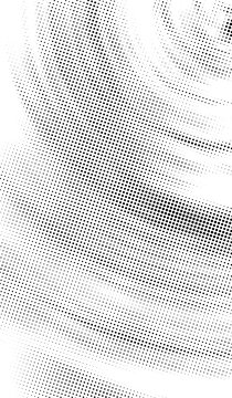 Abstract Halftone Wave Pattern with Curved Dot Texture