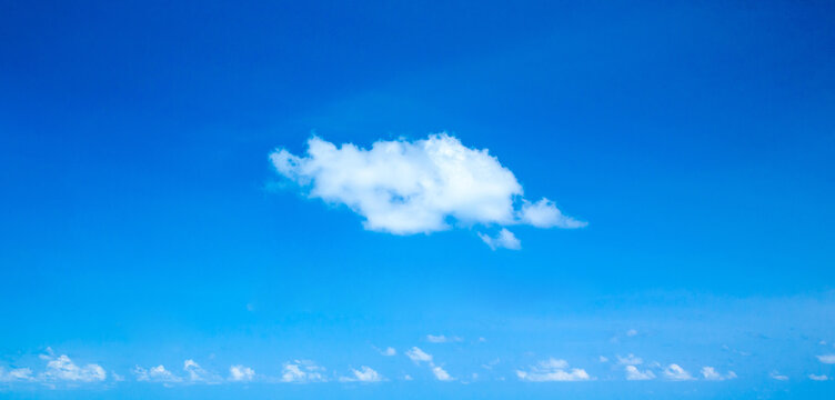 blue sky with clouds closeup