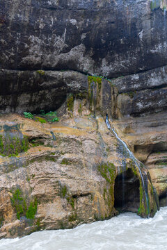 Chegem Waterfalls are a popular natural tourist attraction in Caucasus mountains