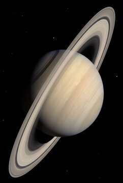 Tilted Saturn with defined rings