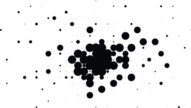 Abstract scattered circle pattern isolated