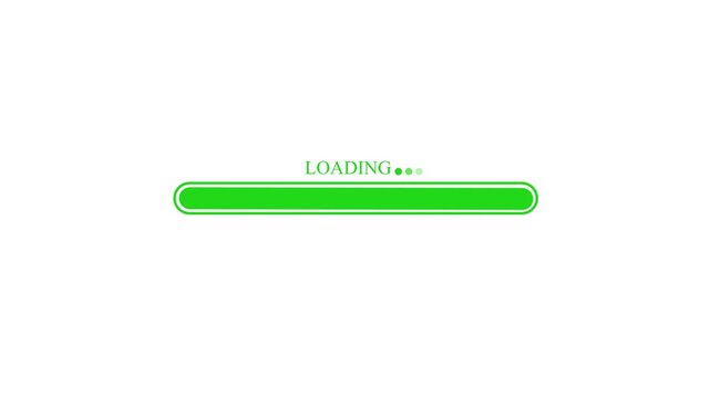 Circular Loading Progress Bar Animation with Waiting Status Indicator Loop