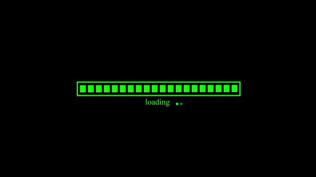 Clean Waiting Progress Indicator Animation with Smooth Loading Bar Effect
