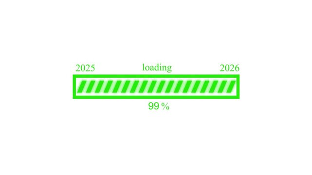 2025 to 2026 User Interface Waiting Animation with Digital Loading Progress Visualization