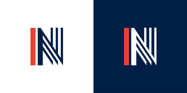 N monogram logo. Modern geometric lettermark with bold linear design.