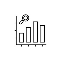 Obraz premium business graph icon