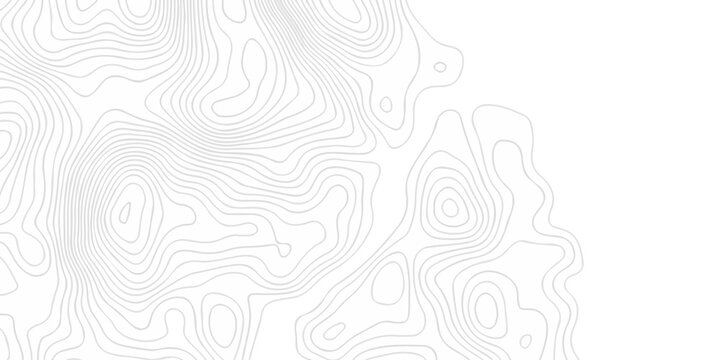 White paper hiking geometric area location topography map creative discovery spiral wave grid stripe line map topography textile fabric design.