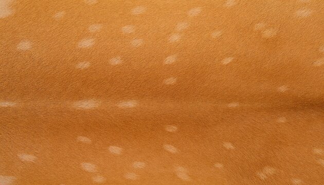 Dappled deer coat texture background, chestnut deer fur with faint pale dapples in soft even daylight, full frame close up for textile, print and web design