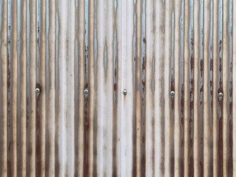 Corrugated Metal Exterior Wall Texture  

