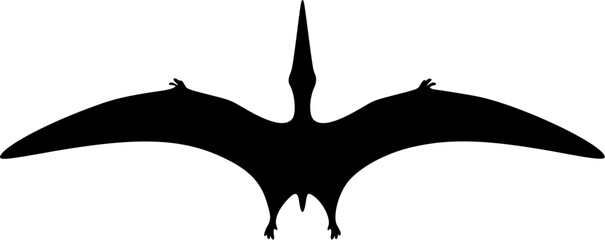 Quetzalcoatlus flying silhouette bottom view SVG © FloridsDesign