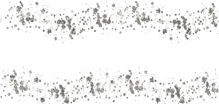 Silver glitter gradient stack. Silver Falling Foil Confetti. Silver splatter frames glitter. Silver stroke on transparent background.  Postcard wedding design. Luxury premium design template.png.