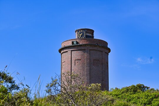 Blick auf den Wasserturm von Juist