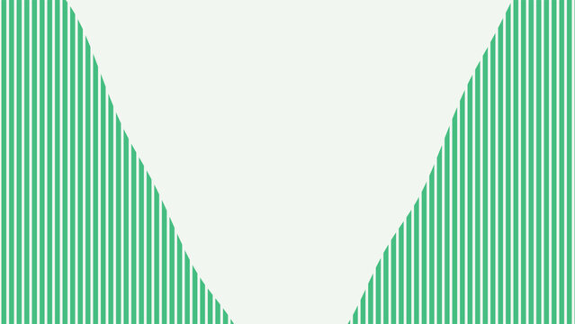 Green vertical stripes pattern forming abstract geometric shapes digitally