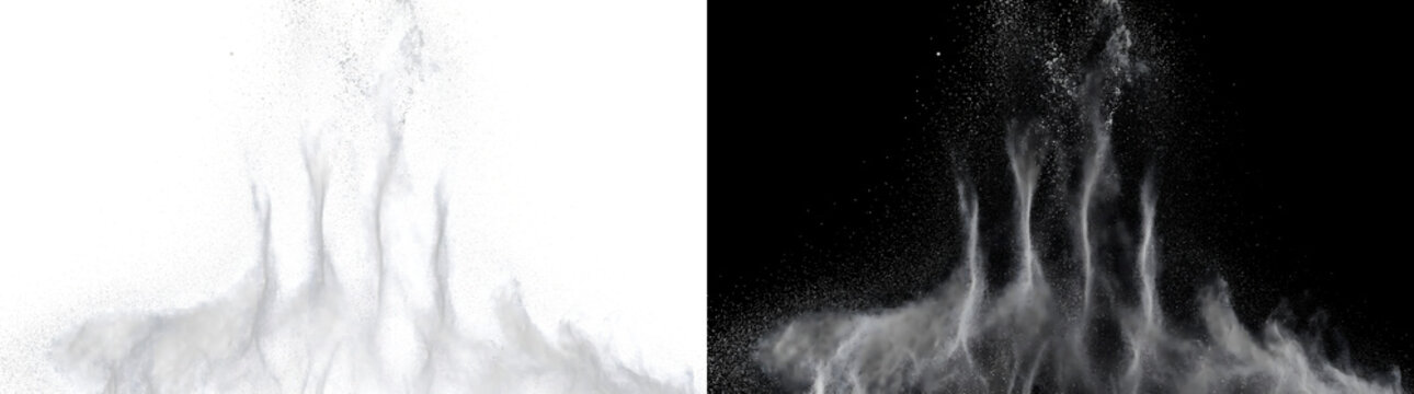 Dust plume rising with swirling particles shooting upward available in PNG, Transparent and Black Background Versions for designs