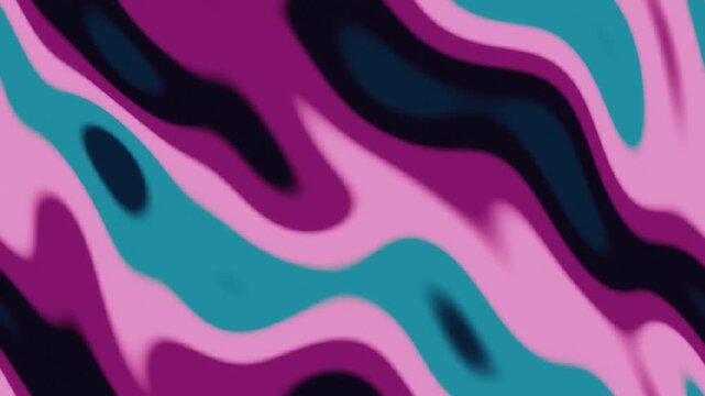 Datamosh Glitch Compression Artifact Bloom With Smearing Macroblocks and Melting Pixel Trails, Seamless Loop in bright magenta tones