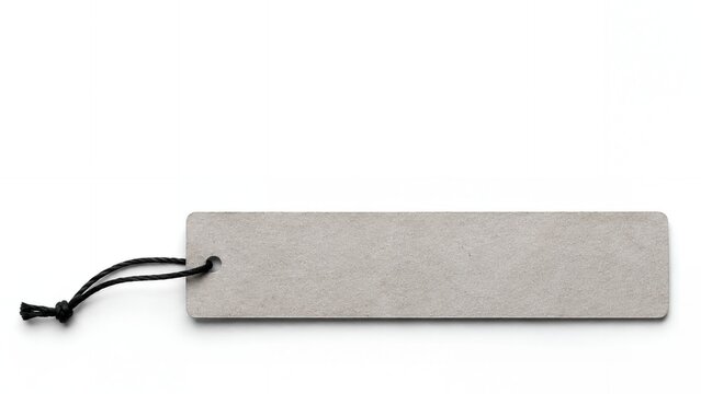 Blank Gray Recycled Clothing Hang Tag Mockup