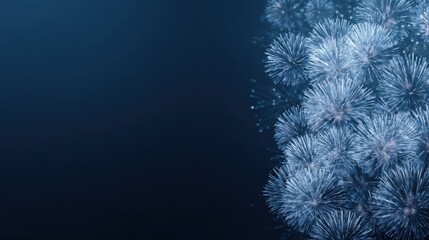 Fototapeta premium Abstract Fireworks Display Against Dark Blue Background