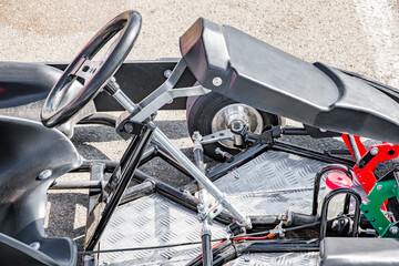 Obraz premium kart racing car, close up