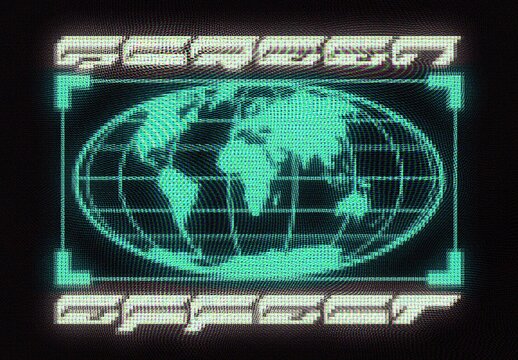 Screen Arcade Graphic Effect For Poster And Social Media Design