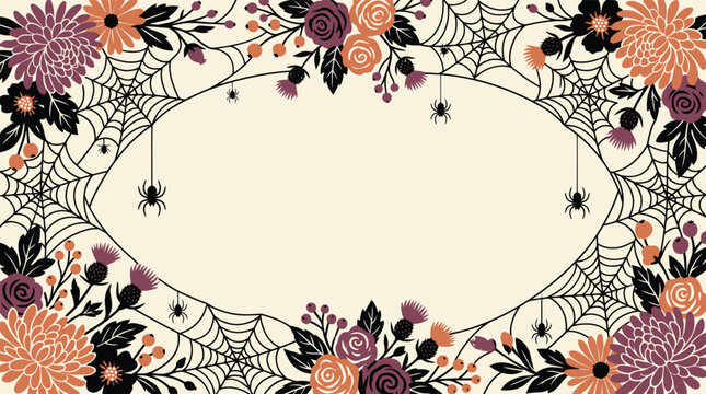 A beautifully designed halloween background vector featuring spooky trees pumpkins and a festive color palette perfect for seasonal designs and celebrations