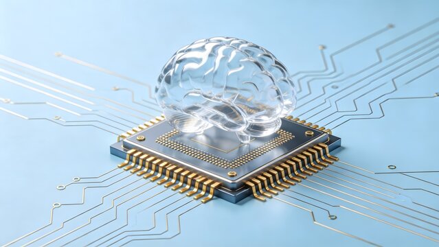Glass brain on circuit board