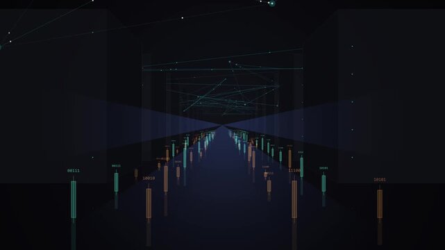 Luxury Tech Golden Data Core Computational Nexus &ndash; 4K 60fps Infinite Loop