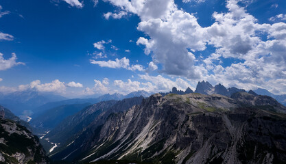 Fototapeta premium dolomite alps in italy, Tre Cime
