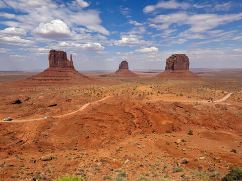 Monument Valley - stock photo of the famous formations in Utah and Arizona, USA