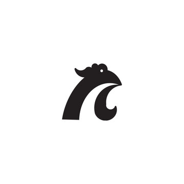 vector image of an abstract chicken