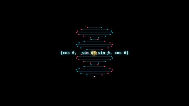 4K Double Helix Matrix Ribbon Visual Effects with Reactive Sound Spectrum Waveform Loop