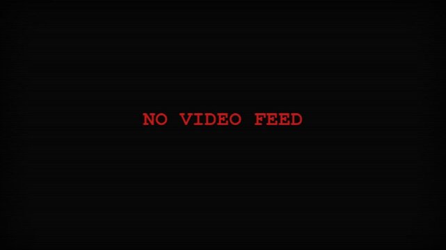 Retro television screen displaying a red error message text
