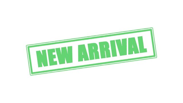 New arrival stamp on white background, concept for announcing something new