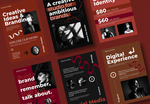 Creative Branding Agency Social Media Poster Collection