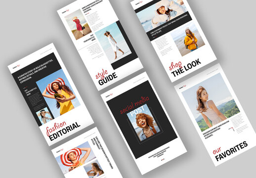 Social Media Stories Template Design Layout