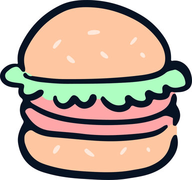 Burger icon design vector illustration