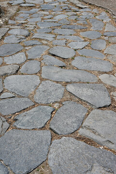 Ancient Roman Road in Cuma Archaeological Site, Portrait