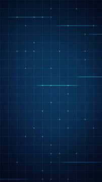 Digital blueprint data grid lines moving seamless loop background